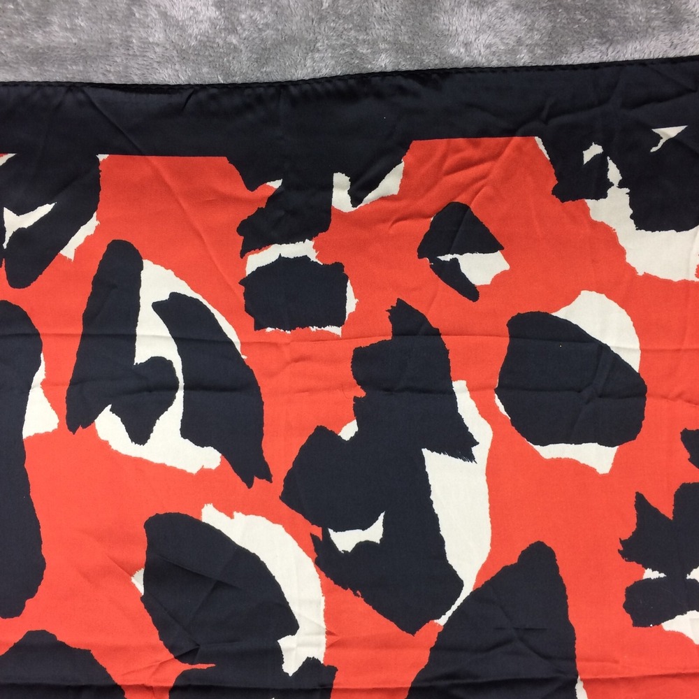 Joseph Ribkoff Scarf Red Black Abstract Designer‎ Print 27inx27in - Picture 4 of 8